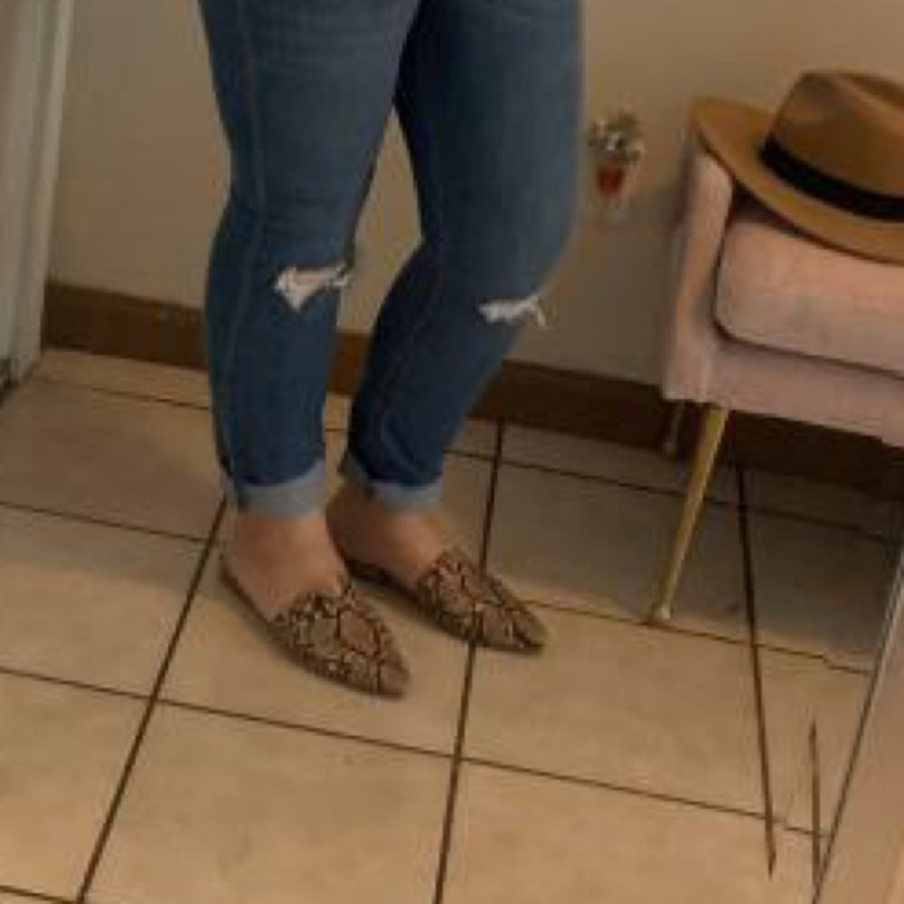 New Steve Madden Python Snake Flats Mule Slides - image 7